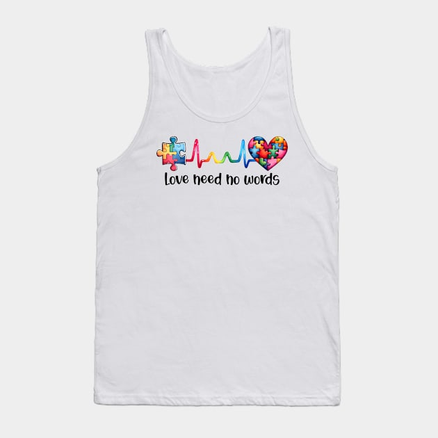 Puzzle Heart Autism Awareness Gift for Birthday, Mother's Day, Thanksgiving, Christmas Tank Top by skstring